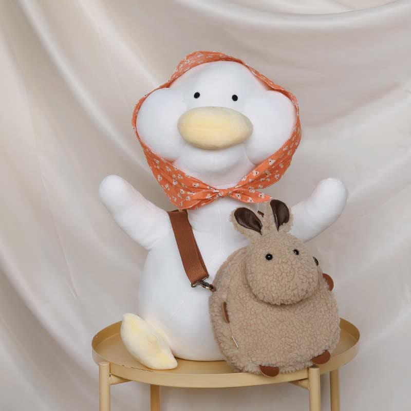 Cute Plush Bunny Crossbody Bag Fluffy Rabbit Shoulder Bag Handbags