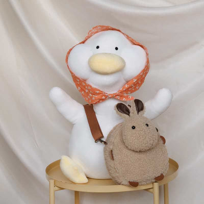 Cute Plush Bunny Crossbody Bag Fluffy Rabbit Shoulder Bag Handbags