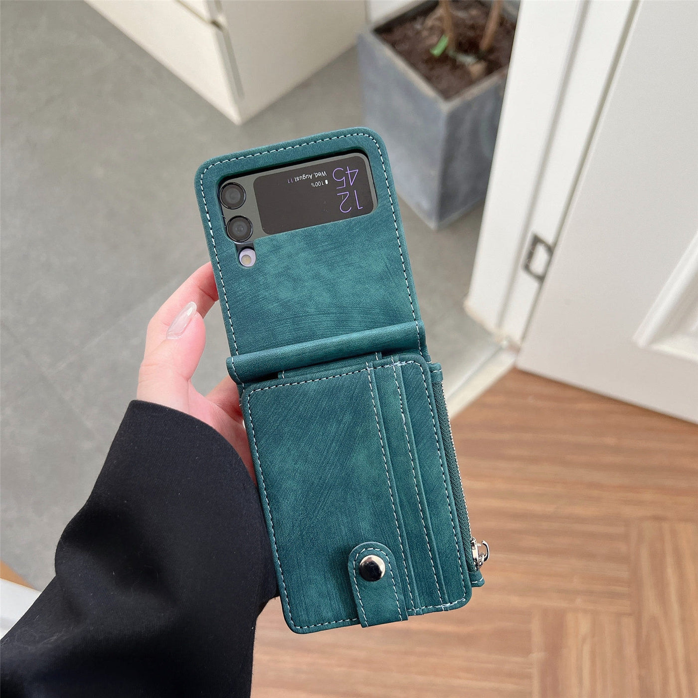 Phone Case For Z Flip 6 / Z Flip 5 2-In-1 Detachable Samll Wallet