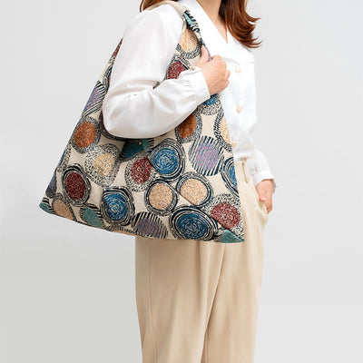Triangle Underarm Bag For Women Classic Canvas Shoulder Bag