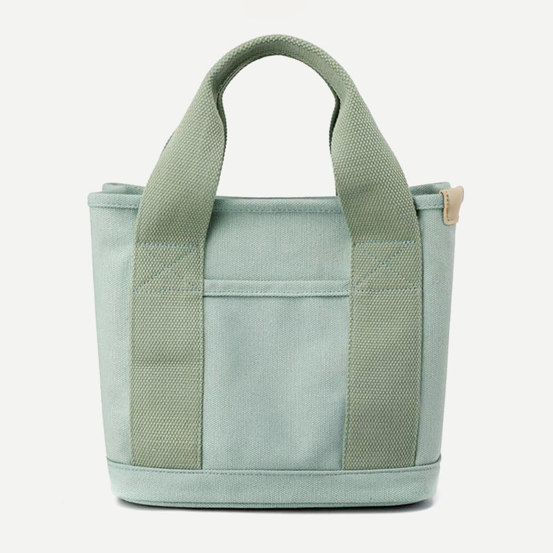 Multi-Pocket Handbag for Women Casual Canvas Tote Bag Daily Purse