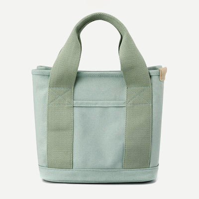 Multi-Pocket Handbag for Women Casual Canvas Tote Bag Daily Purse