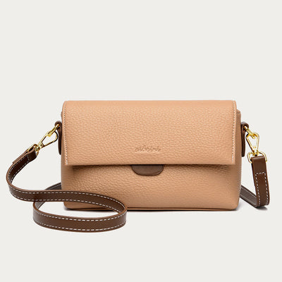 Faux Leather Crossbody Cell Phone Purse with 2 Shoulder Strap