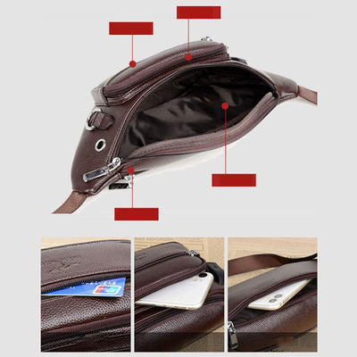 Waist Bag For Men Intimate Casual Large Capacity Crossbody Purse