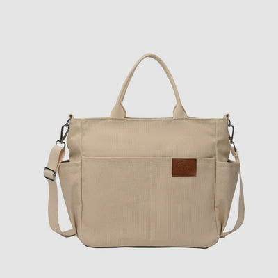 Simple Tote Bag For Women Daily Portable Canvas Crossbody Bag