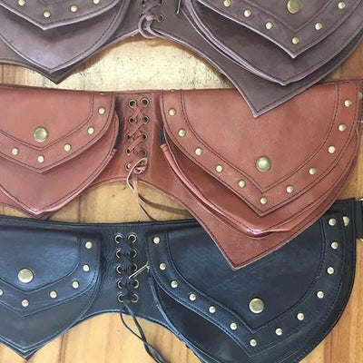 Waist Bag For Women Vintage Outdoor Sports Riveted Belt Bag