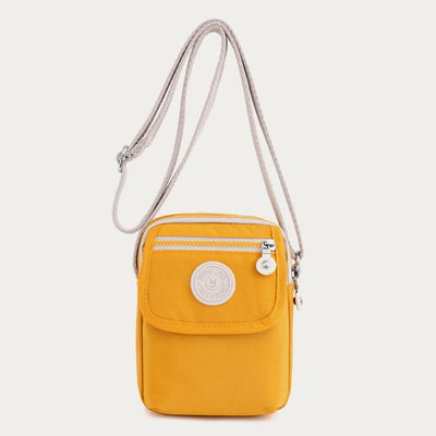 Mini Corssbody Bag Waterproof Nylon Solid Color Simple Shopping Bag