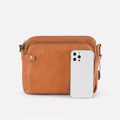 Multi-Pocket Soft PU Clutch Bag Vintage Cross Body Shoulder Bag