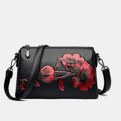 2 Way-Use Large Capacity Embroidery Elegant Crossbody Bag