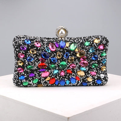 Diamond Encrusted Dinner Bag For Party Fashion Banquet Evening Bag