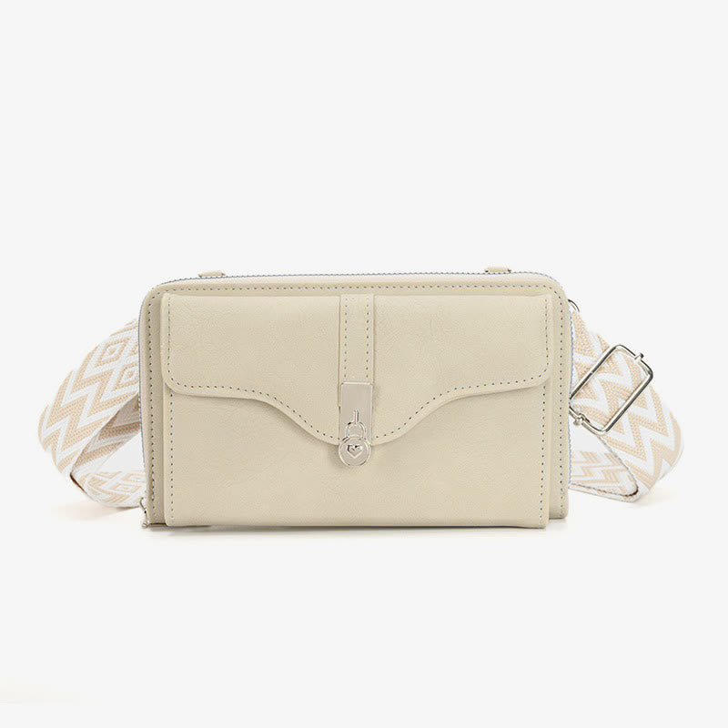 Crossbody Phone Bag Detachable Wide Strap Wallet For Women