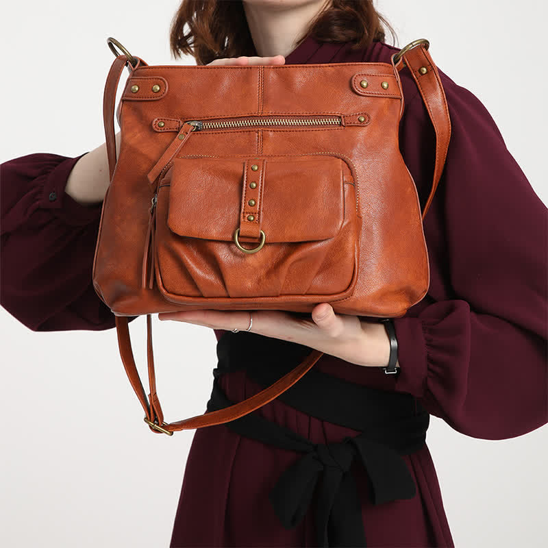 Crossbody Bag for Women Zip Adjustable Strap Soft Leather Shoulder Handbags