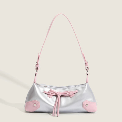 Shoulder Bag For Women Light Color Vegan Leather Daily Purse