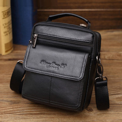 Messenger Bag For Men Vintage Gentle Leather Crossbody Bag