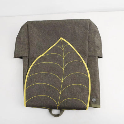 Leaf Pattern Stylish Backpack For Women Durable Canvas Bag