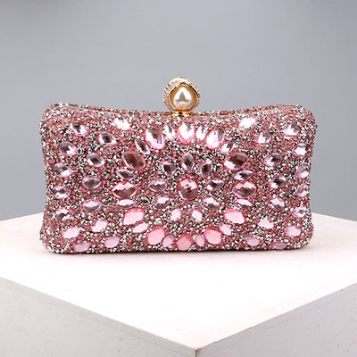 Diamond Encrusted Dinner Bag For Party Fashion Banquet Evening Bag