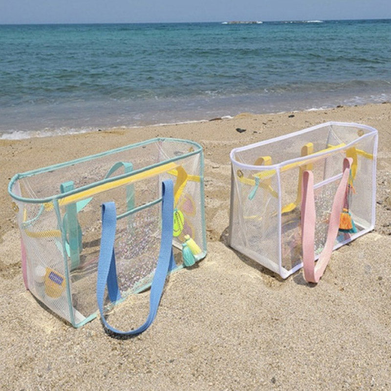 Large Capacity Waterproof Clear PVC Beach Bag Tote Shoulder Handbag