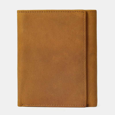 Genuine Leather Wallet for Men Slim Trifold Front Pocket Wallet