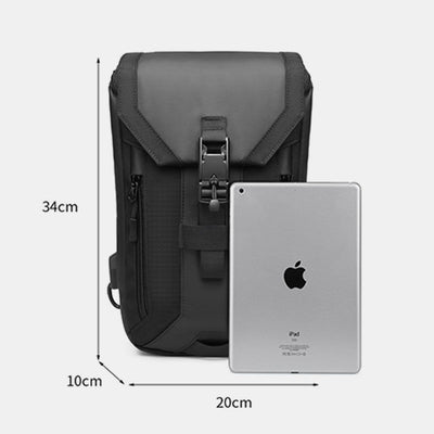 Water-Resistant Sling Bag With USB Charging Port
