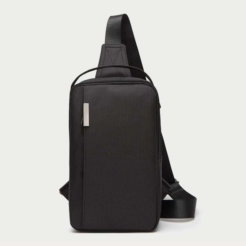 Outdoor Sling Bag For Men Casual Double Main Pockets Daypack