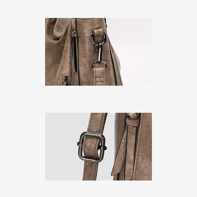 Leather Hobo Handbags for Women Designer Shoulder Purses Crossbody Tote