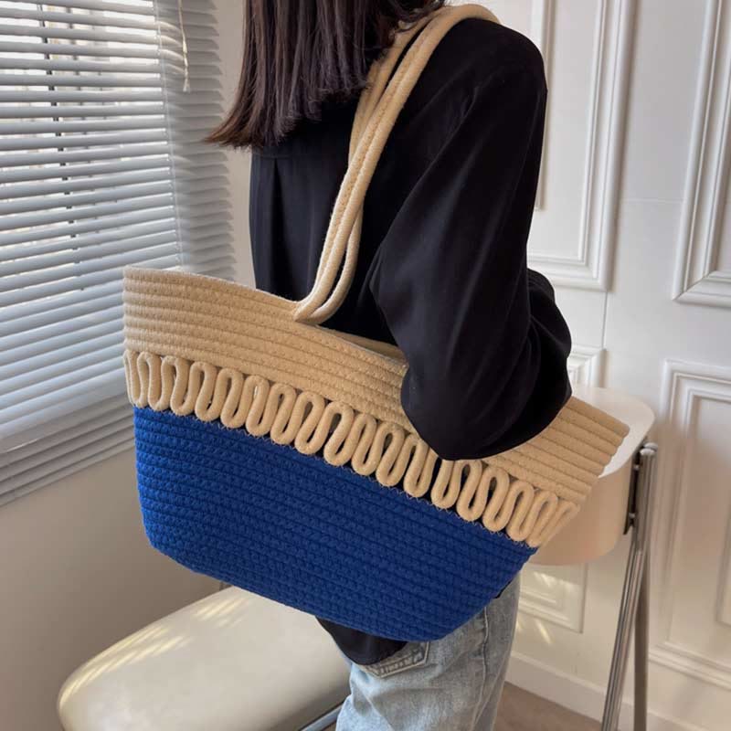 Tote Bag for Women Large Capacity Straw Beach Shoulder Bag