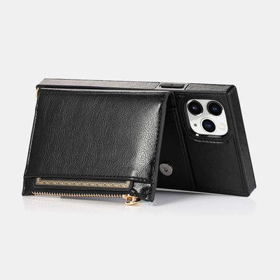 2-IN-1 Phone Case Wallet for iPhone/Samsung with Coin Purse Crossbody Strap