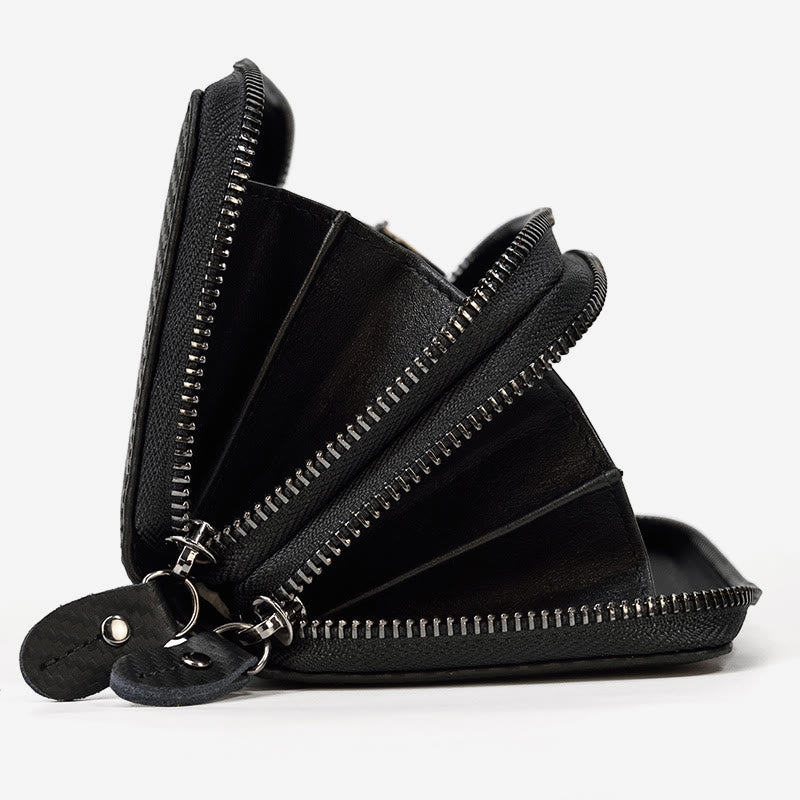 Long Wallet For Men Genuine Leather Retro Casual Clutch