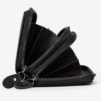 Long Wallet For Men Genuine Leather Retro Casual Clutch