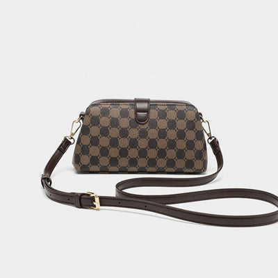 Crossbody Bag For Women Business Vintage Mixed Color Clip Bag