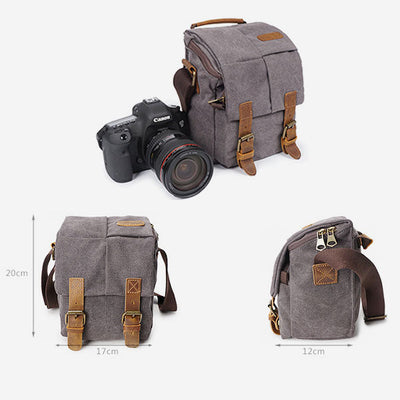 Waterproof And Shockproof Retro Camera Bag Messenger Bag