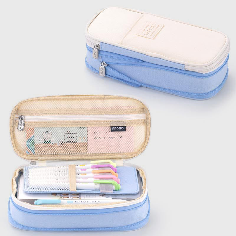 Pencil Case For Study Color Matching Large Capacity Pencil Bag