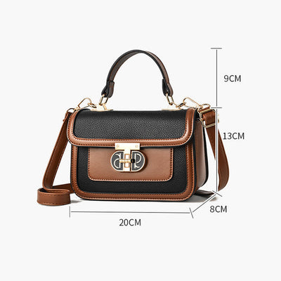 Top-Handle Bag For Women Vintage Square Daily Shopping Crossbody Bag