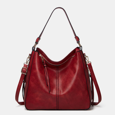 Solid Color Vintage Large Tote