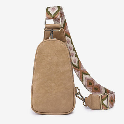 Sling Bag For Women Lightweight Wide Straps Leather Shopping Bag