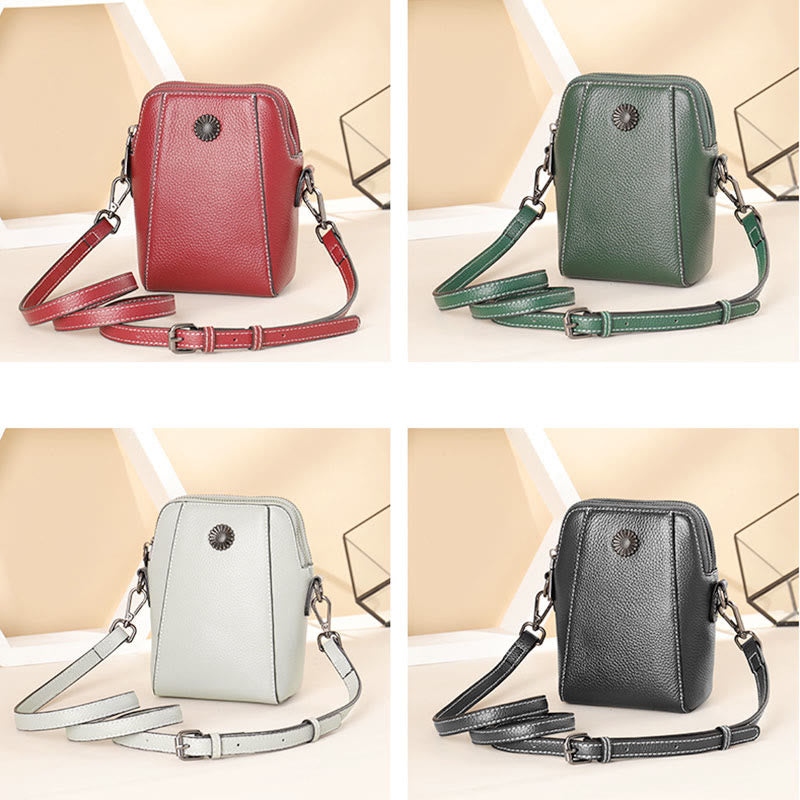 Phone Bag For Women Vintage Custom Mini Cowhide Crossbody Bag