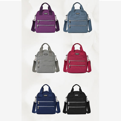 Multiple Use Backpack For Women Waterproof Nylon Portable Shoulder Purse