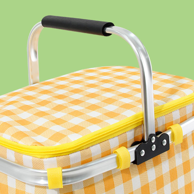 Cooler Bag For Outing Travel Thickened Aluminum Film Picnic Basket