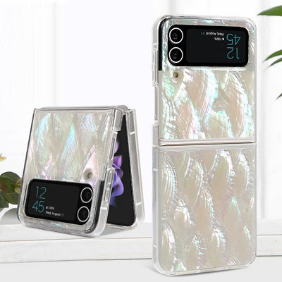 Phone Case For Galaxy Z Flip Shell Pattern Bling Case