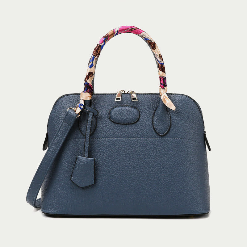 Top-Handle Bag For Women Vintage Thin Silk Scarf Handle