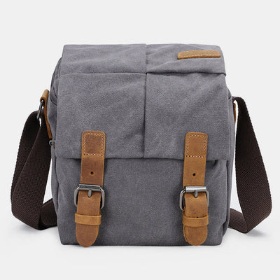 Unisex Waterproof Waxed Canvas DSLR/SLR Bag Case Compact Camera Bag