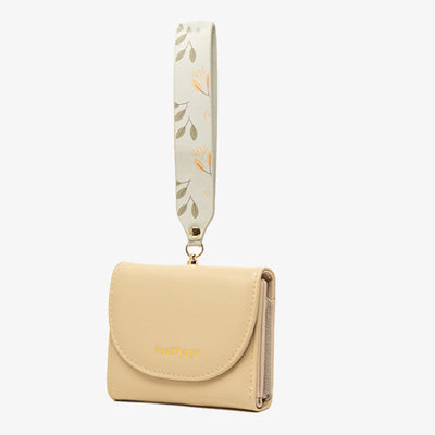 Womens Wallet Short Simple Soft Leather Folding Card Holder