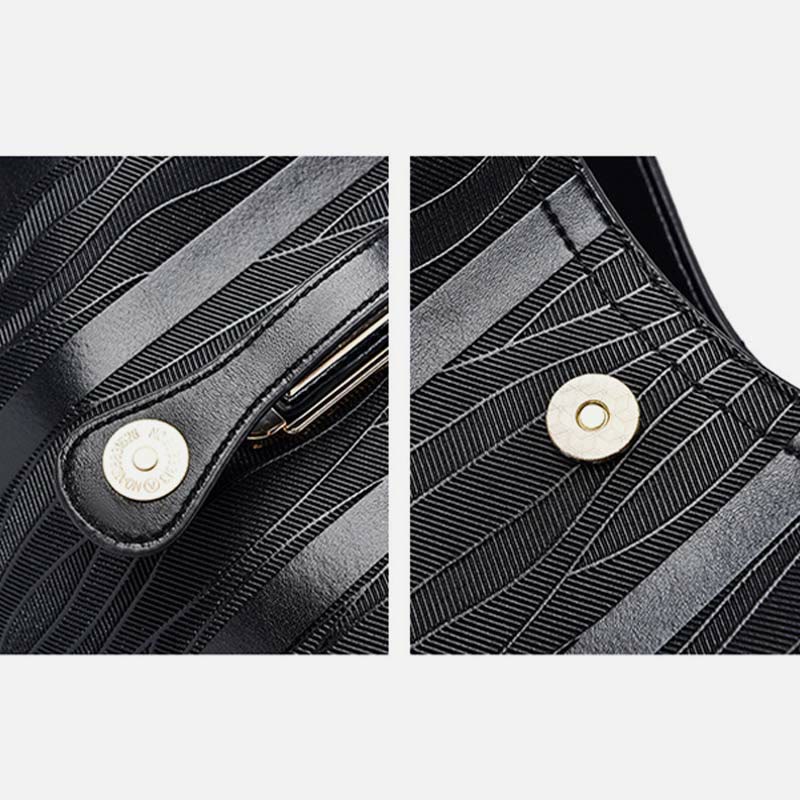 Stripe Pattern Handbag Women Large Vegan Leather Crossbody Bucket Bag