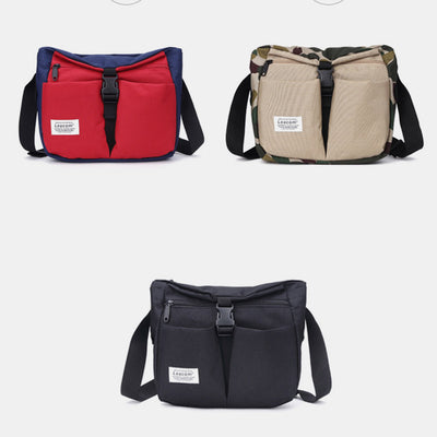 Water Resistant Tactical Shoulder Bag for Men Lightweight Nylon Crossbody Bag