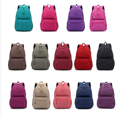 Multi-Pocket Backpack Casual Daypack Laptop Backpack Bookbag for Women Student