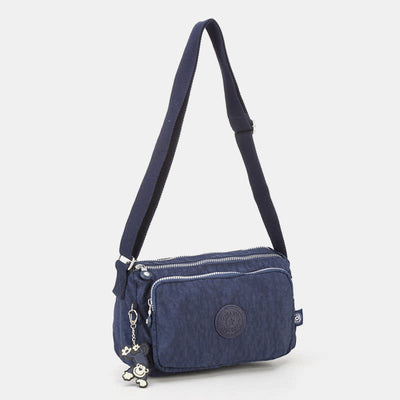 Crossbody Purses for Women Triple Zip Lightweight Nylon Shoulder Bag