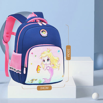 Backpack For Kids Cartoon Character Printing Lightweight Oxford Schoolbag