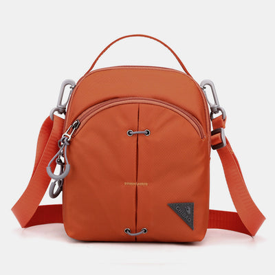Double Layer Nylon Small Womens Mens Crossbody Bag Waterproof Lightweight Purse