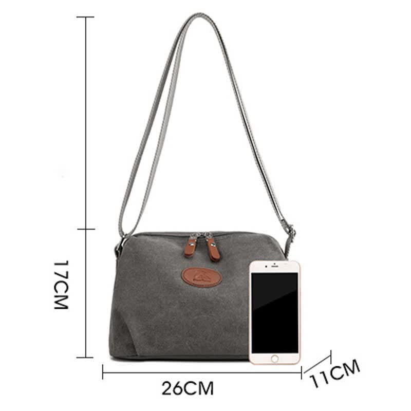 Canvas Crossbody Bag for Women Lightweight Small Shoulder Purse