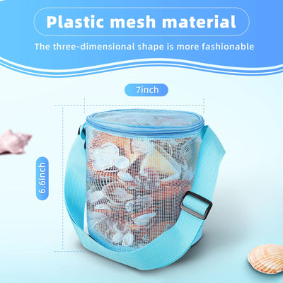 4 Pieces Beach Bag For Children Summer Holiday Shell Collecting Bag